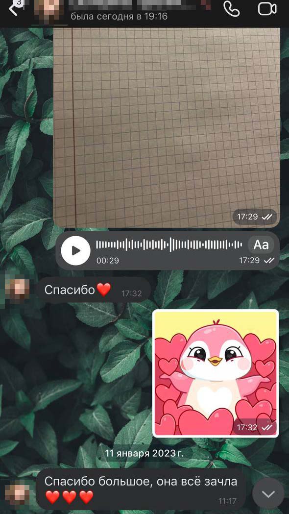 Отзыв клиента 1